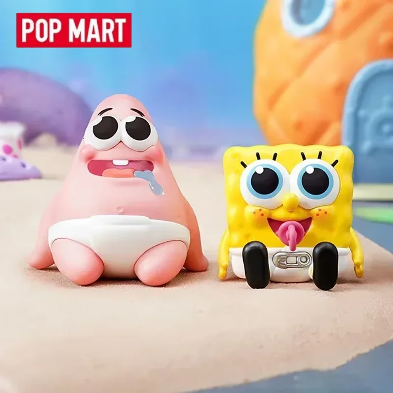

POP MART Губка Боб Серия Best Friends Подлинная слепая коробка Mystery Box Guess Bag Игрушки Кукла Симпатичная аниме-фигурка Настольный компьютер