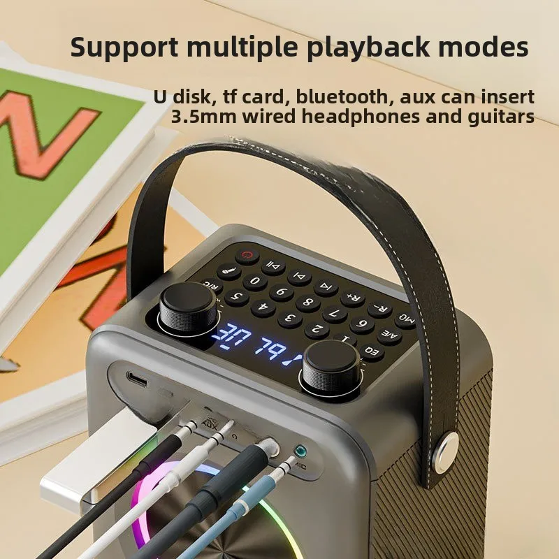 Karaoke mobile portatile da esterno che canta Bluetooth
