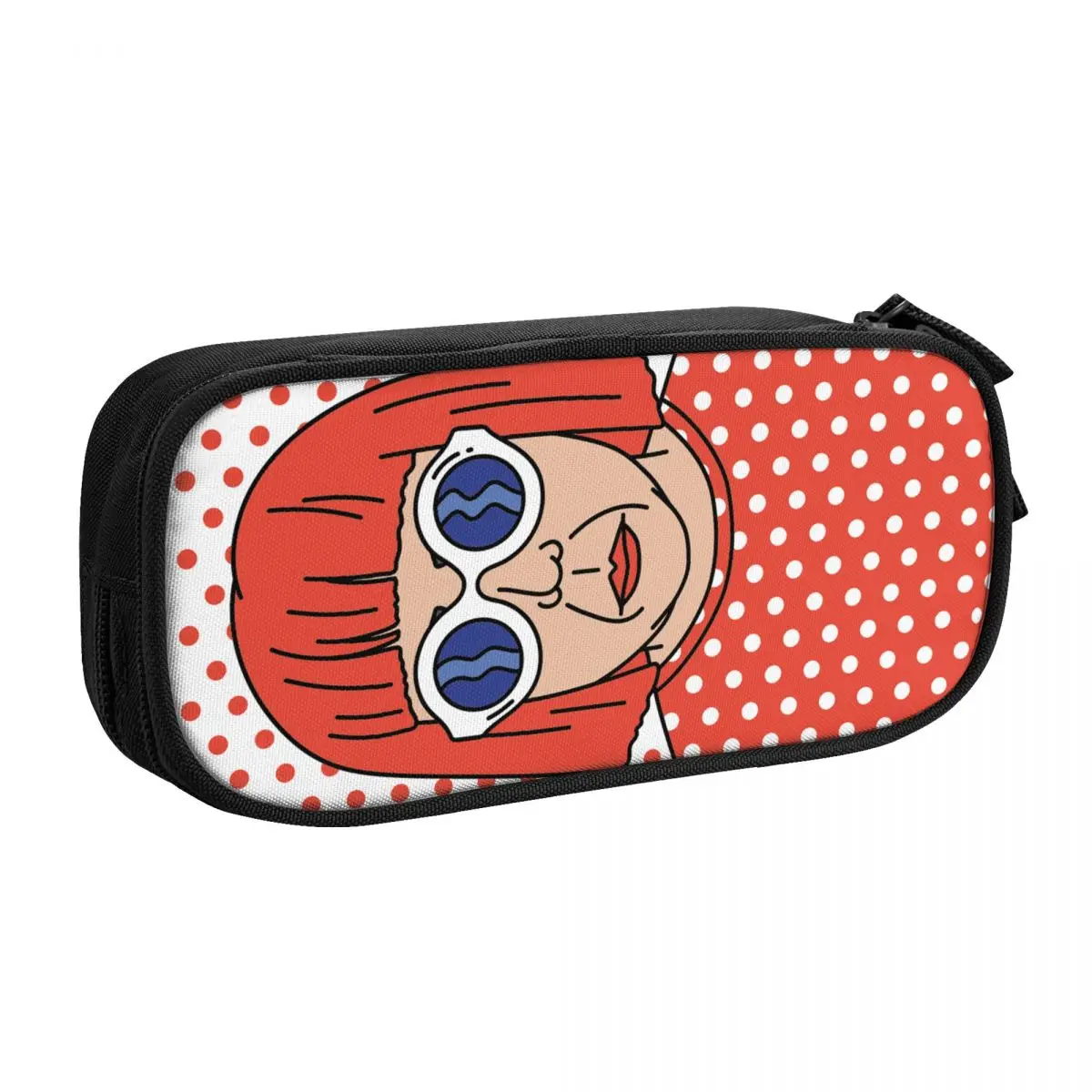 Cute Yayoi Kusama Self Portrait Pencil Cases for Girl Boy Large Storage Pencil Pouch School Supplies