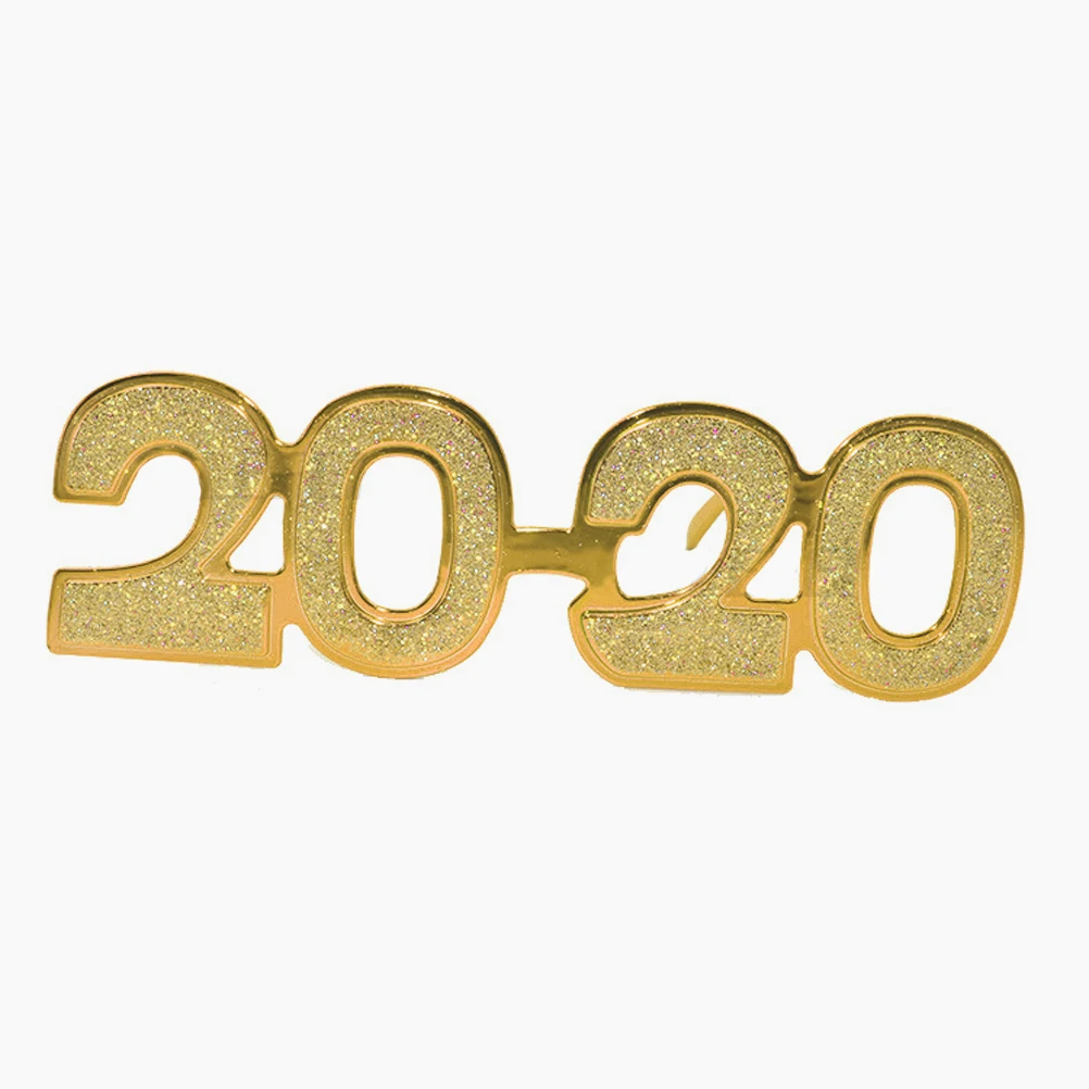 

2 pcs Party Glasses 2020 Flexible Frame Fun Photo Props for New Year's Eve Wedding Festival Cosplay Accessories An for Adults