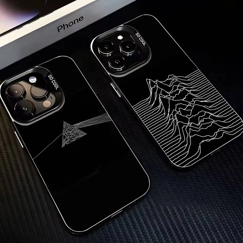 

Band J-Joy D-Division Phone Case For iPhone 16,15,14,13,12,11,Mini,Pro,MAX Black Matte Shockproof Cover