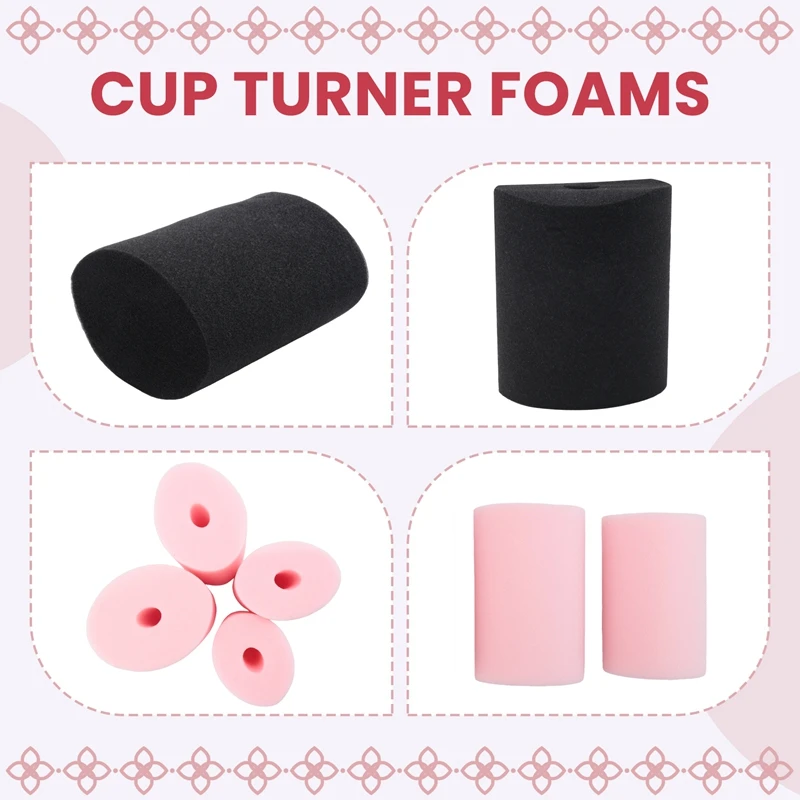 

4 размера, 8 шт., пенопластовые вставки для стаканов для труб из ПВХ 1/2 дюйма, вставки для стаканов из ПВХ для всех стаканов от 10 до 40 унций-A51M