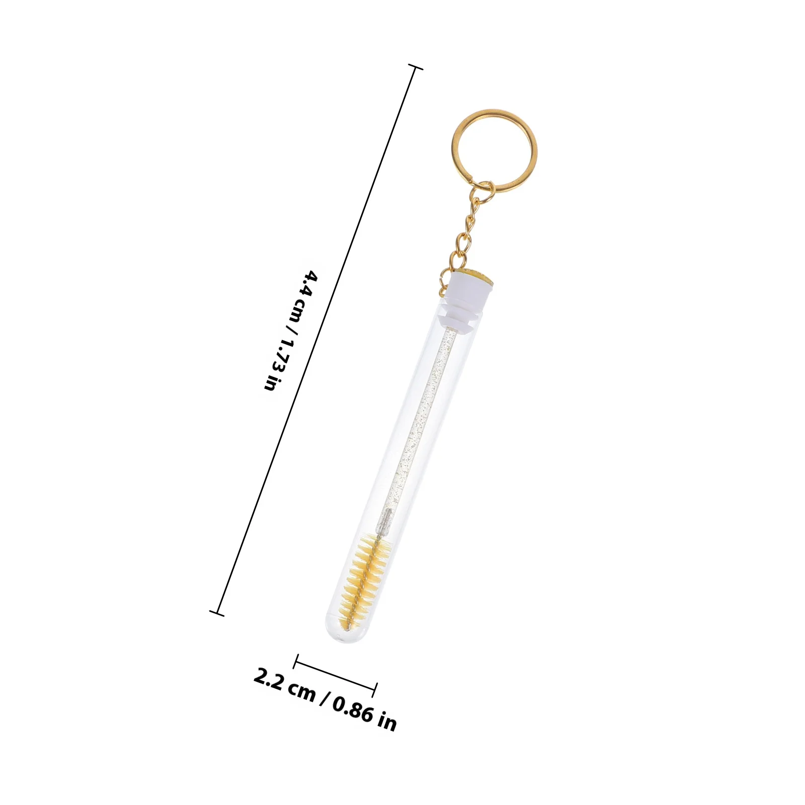 10 قطعة فرشاة ماكياج رمش أنبوب المفاتيح حساسة فريدة من نوعها تأثير الزخرفية هدية رائعة اختيار رمش فرشاة مع أنبوب #5