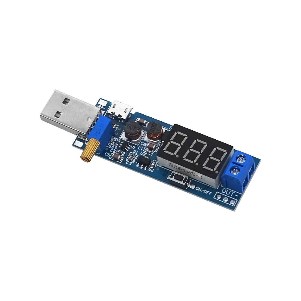 DC-DC 5V to 3.5V / 12V USB Step UP / Down Power Supply Module Adjustable Boost Buck Converter Out DC 1.2V-24V