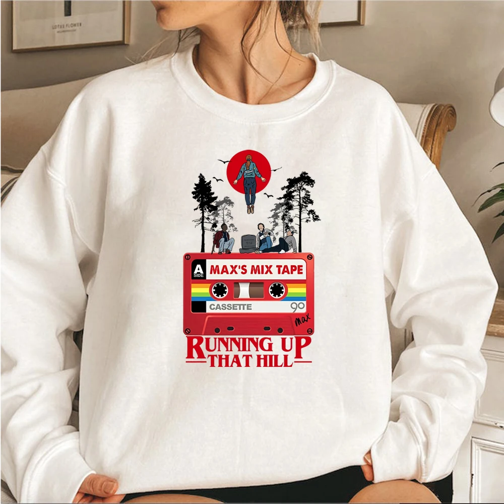 Strange Things Sweatshirt Running Up That Hill Max Mayfield Pullover Retro Eddie Muson ST4 Tv Show Inspired Crewneck Sweatshirts