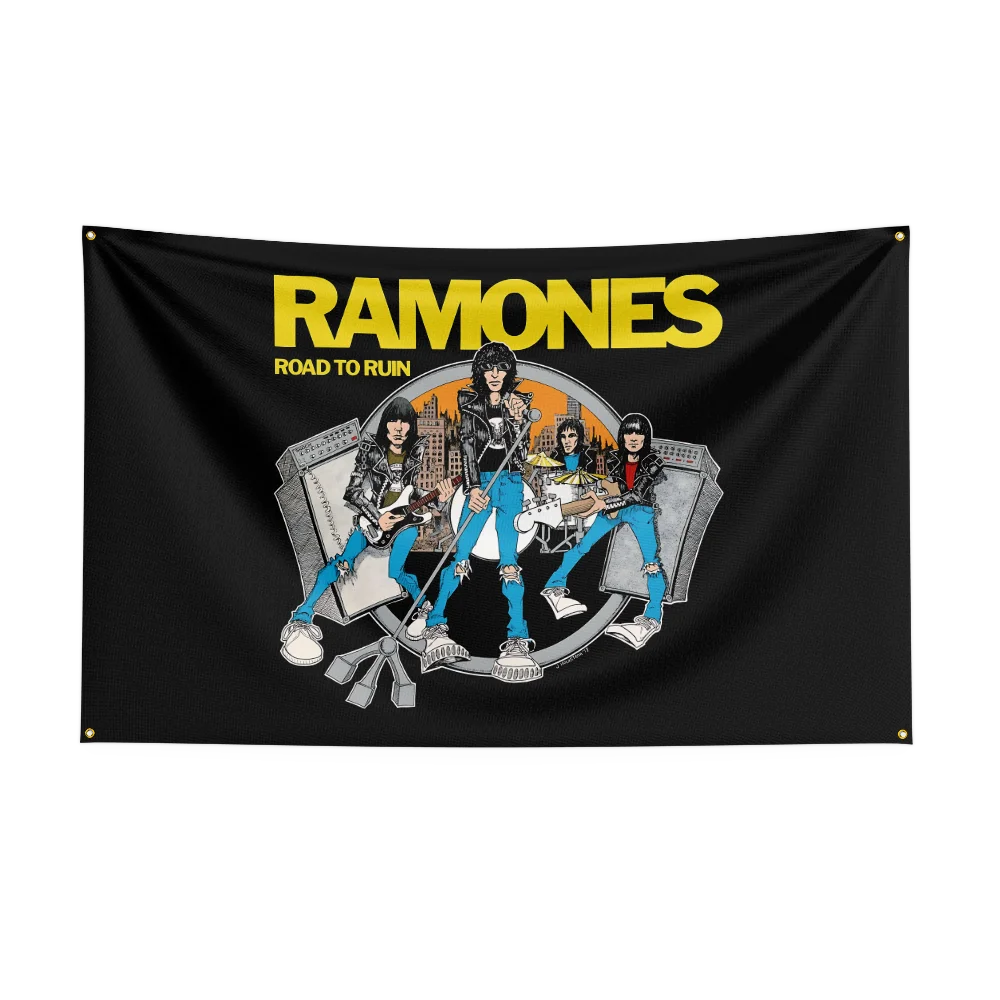 3x5 قدم الثقيلة روك باند R-Ramoness العلم البوليستر الطباعة الرقمية راية لغرفة النوم جدار الفن خارج الباب نسيج الديكور #2