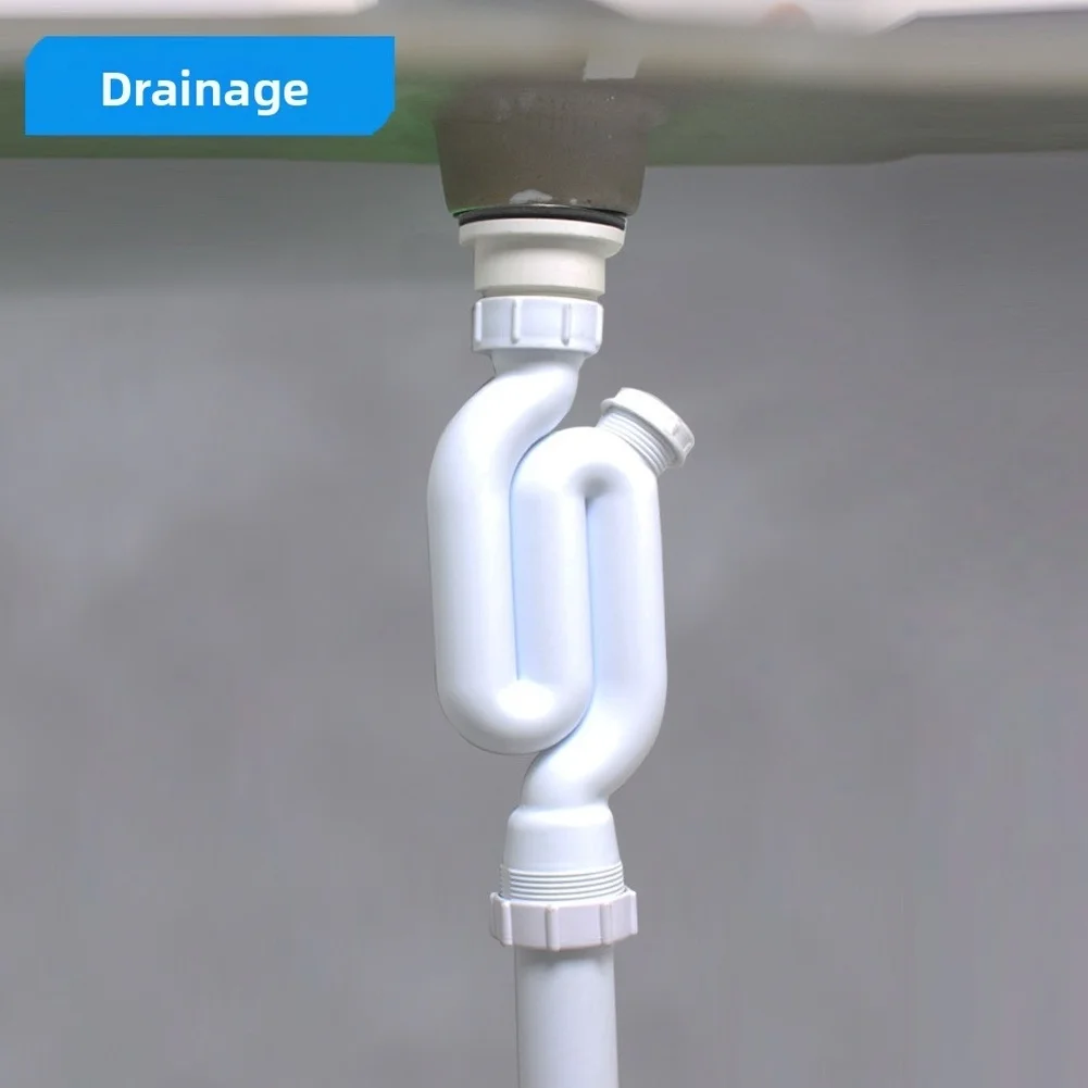 

Sink Drain Pipe S Bend Direct Discharge With Smell Prevention For Basin Floor Drain Basin Drain Connection Pipe Plastic Pipe