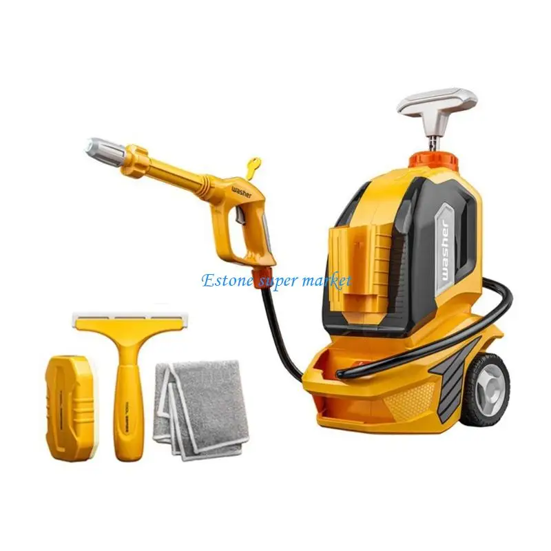 090B Educational Car Wash Machine Pretend Play Toy for Toddler Teamwork Stimulation