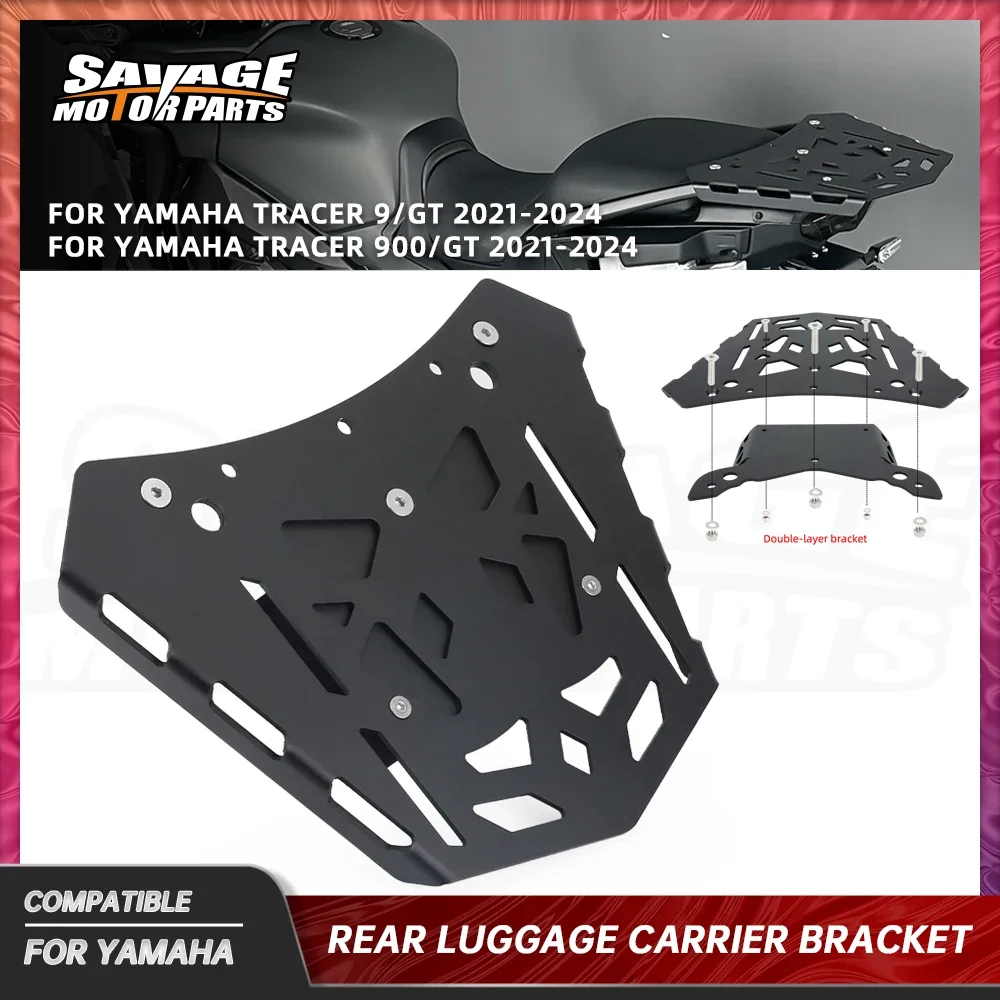 

For Yamaha Tracer 9GT 9GT+Plus 2024 Rear Luggage Carrier Bracket 9GT 2021+ Motorcycle Tailstock Shelf Cargo Luggage Carrier Rack