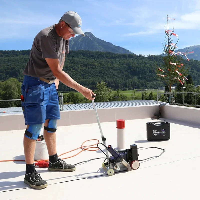 RW3400 Automatic Roofing Welder, TPO/PVC Floor Edge Sealer, 3500W Hot Air Welder, Hot Air Gun, Geomembrane Welder