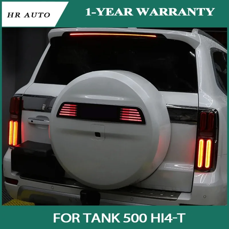 Spare Tire Light Cover For Tank 500 Hi4-T Spare Tire Streamer Light Decorative Logo Light Retrofit Tailgate Letter