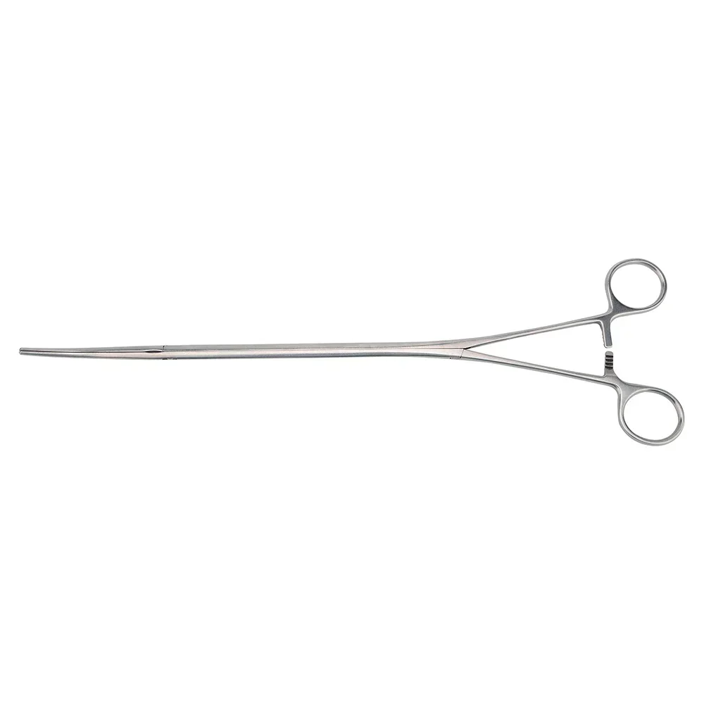 Reusable Thoracoscopy instruments Curved Dissecting Forceps Hemostatic Forceps DeBakey Jaws With Ratchet