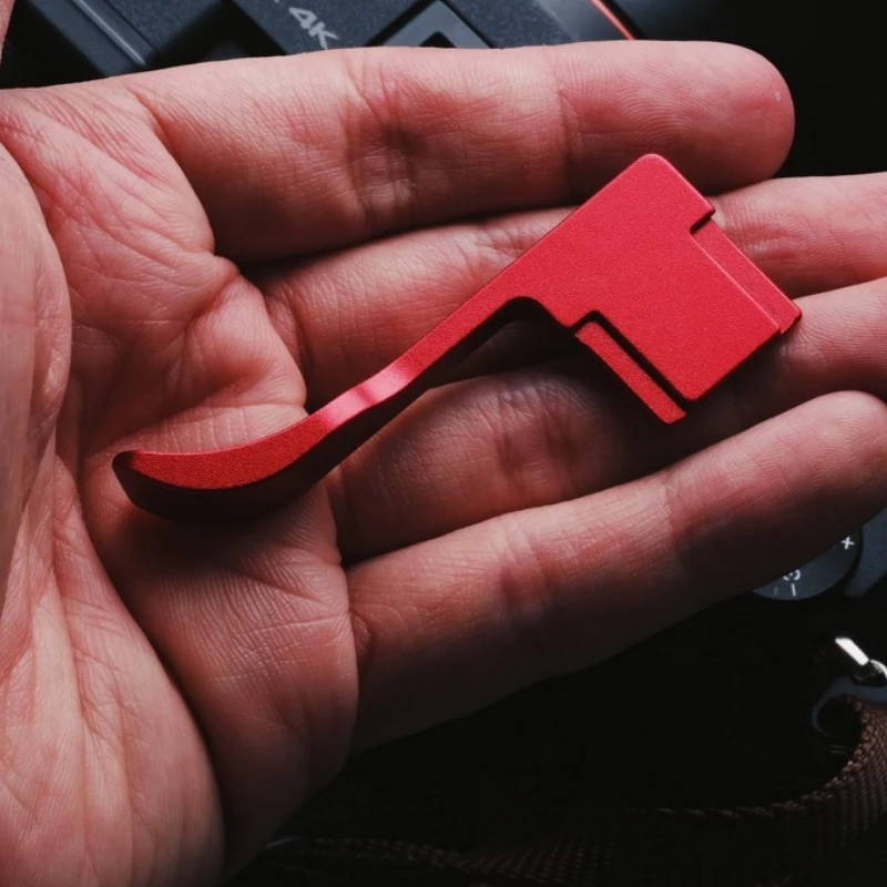 بو الجلود قبضة الإبهام ، قبضة الإبهام المعدنية ، حماية الأحذية الساخنة لسوني A7CII ، A7CR ، A7C