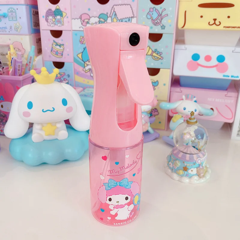 200ml Kawaii Sanrio Hello Kitty Spray Bottle Kuromi My Melody Cute Large Capacity High Pressure Continuous Hydration Sprayer