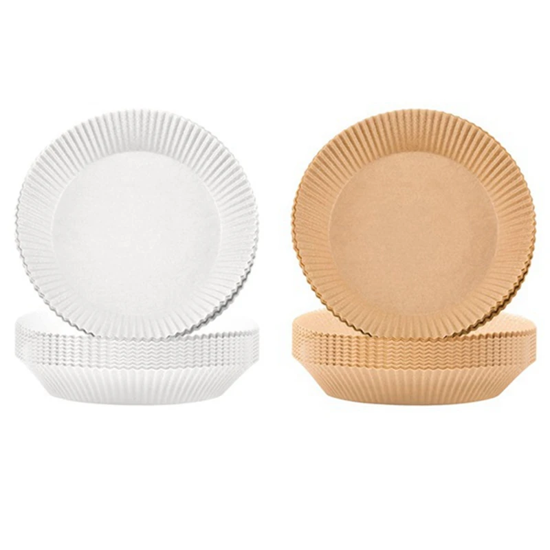 

200PCS Air Fryer Disposable Paper Liner,Non-Stick Cooking Paper For Air Fryer Liners,Oil-Proof Water-Proof Baking Paper