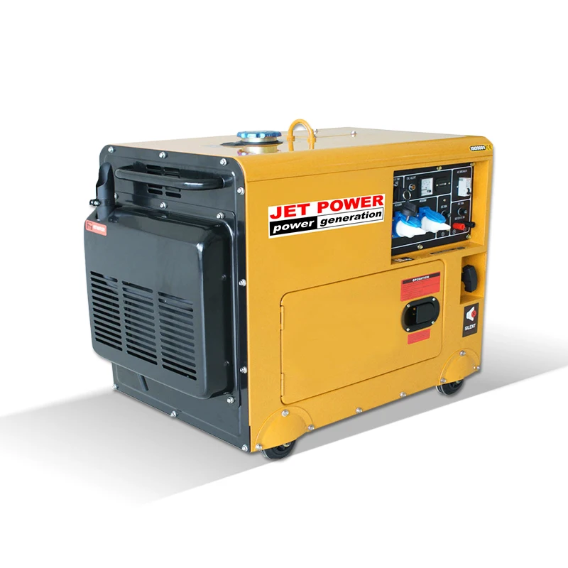 Fast delivery hot sale portable mini power generator 5kw 6kw 7kw silent diesel generator with good price/