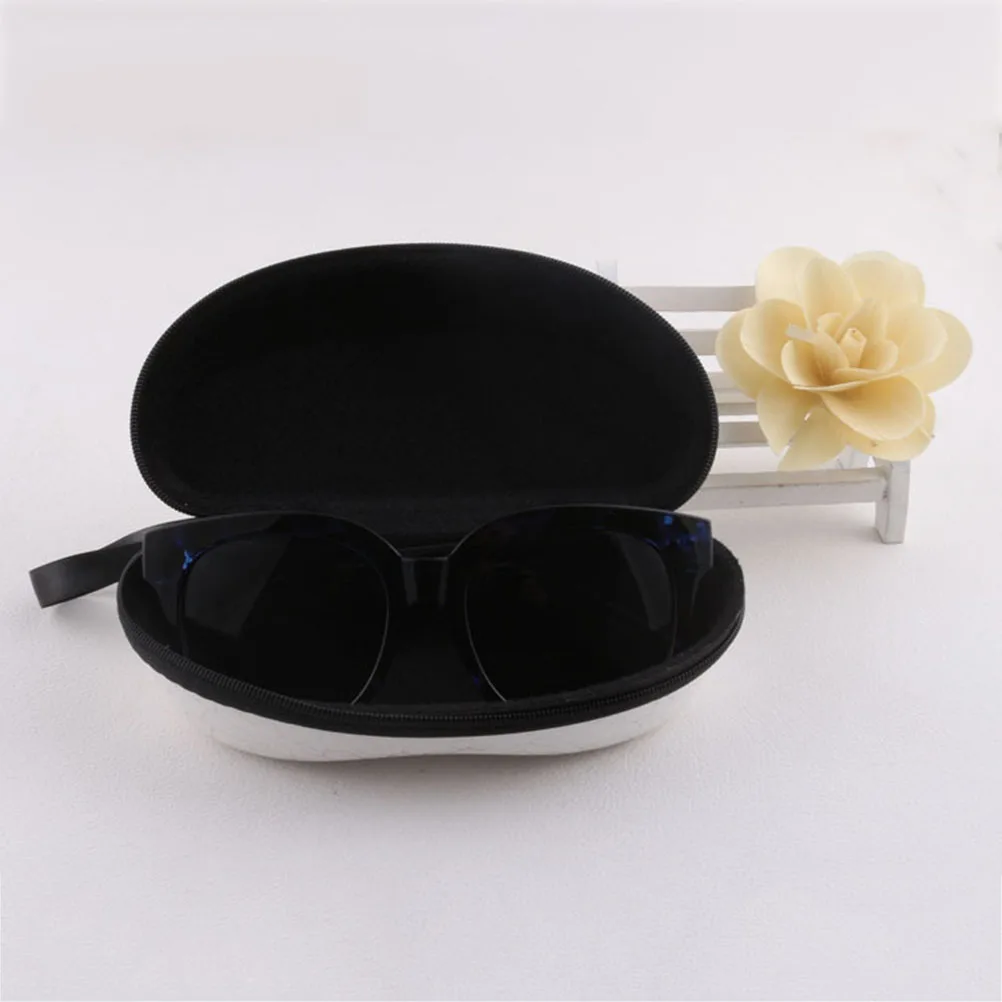

3 Colors PU Glasses Case Anti Collision Zipper Compact Lightweight Sunglasses Box Eyeglasses Storage Dustproof for Kids