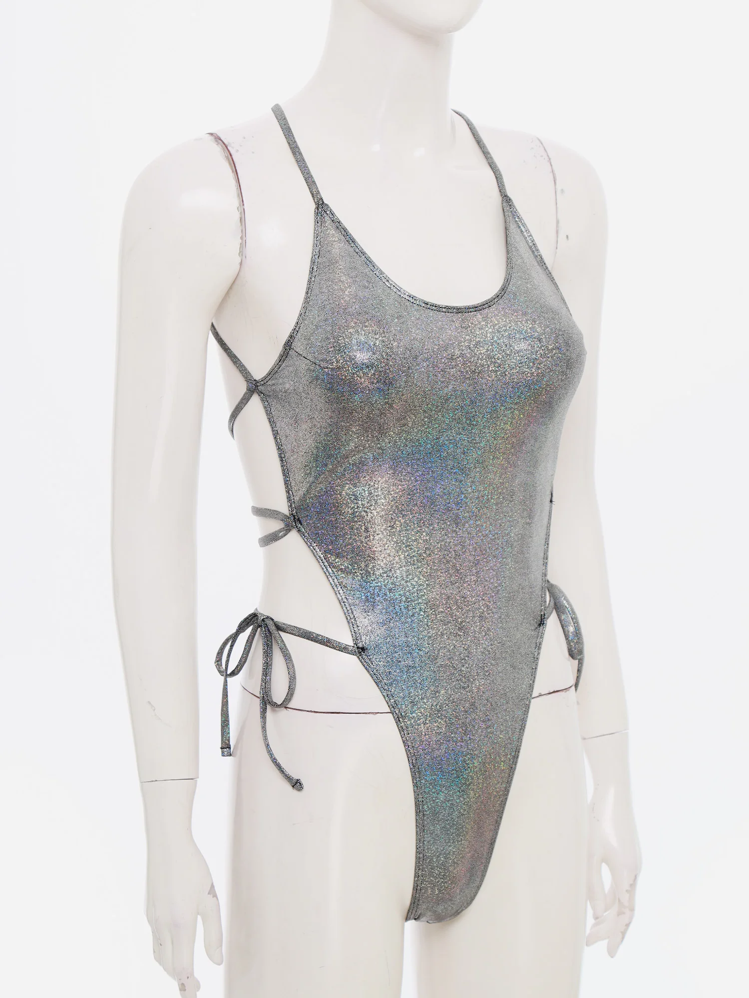 إمرأة قطعة واحدة ثوب سباحة مثير مبطن عارية الذراعين التدرج اللون ارتداءها ملابس السباحة ثوب السباحة للسباحة الشاطئ الاستوائية السفر