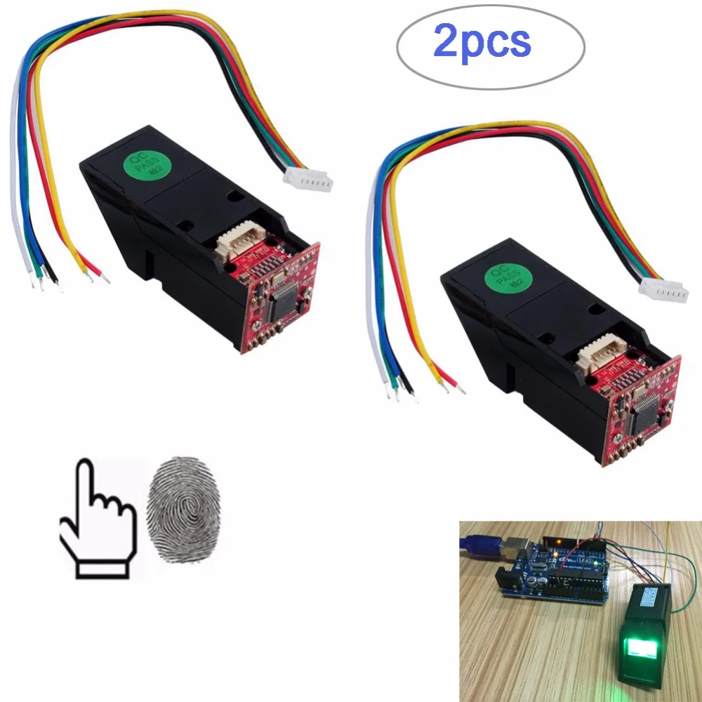 rcmall-2pcs-green-light-optical-fingerprint-reader-sensor-module-for-arduino-me-ga-2560-u-no-r3