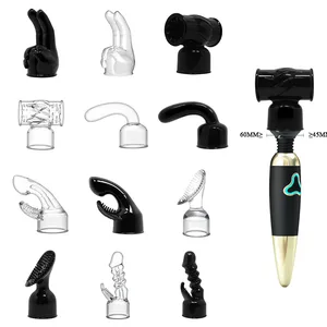 Baile Tongkat Sihir Lampiran AV Vibrator Tutup Kepala Penutup Kepala G-Spot Stimulator Mainan Seks Dildo Vagina Seks Tooys untuk Pria 6 lampiran dildo penjualan terbaik - №
