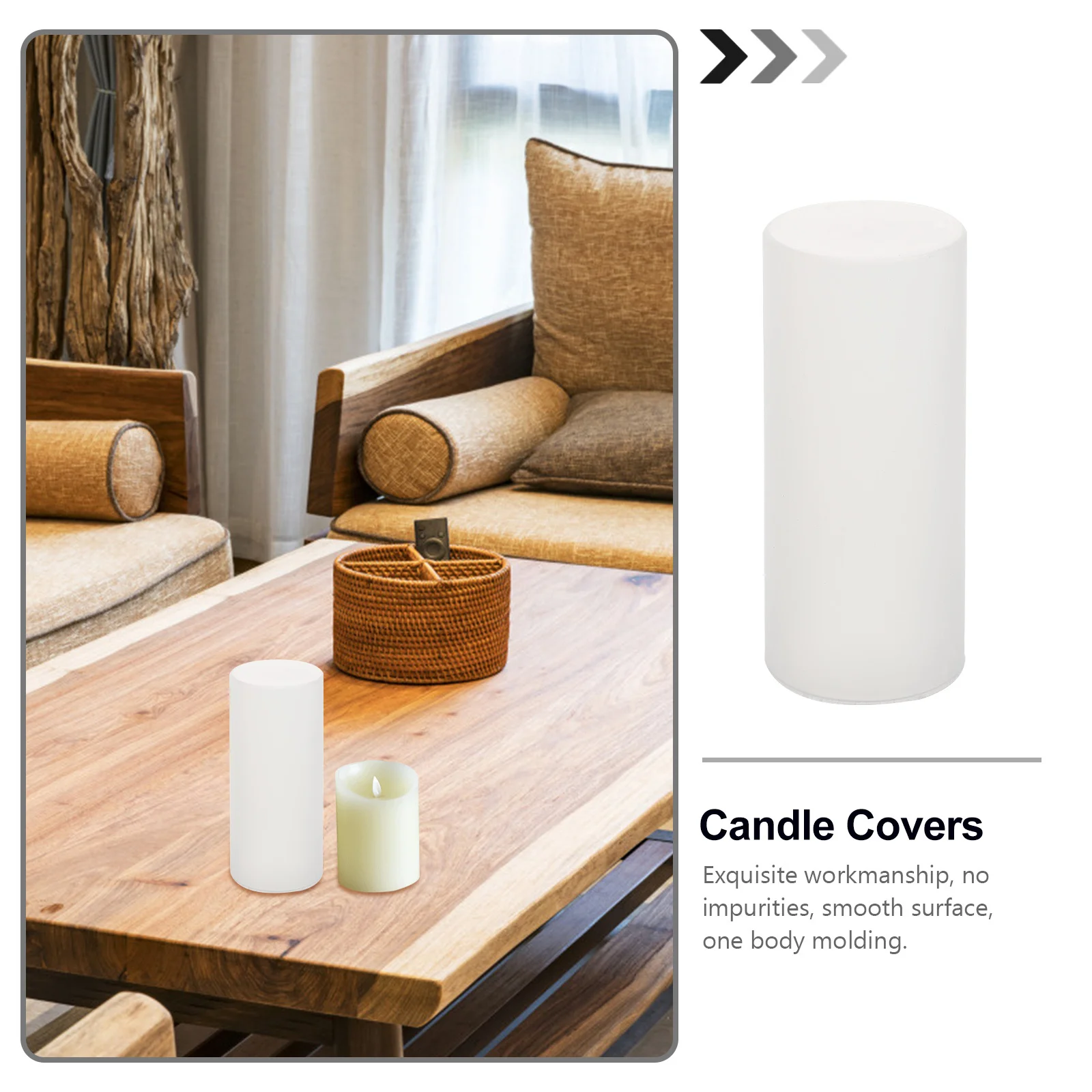 6Pcs Chic Plastic Protectors Professional Sturdy Tool Beautiful Light Enhancer White Cup Covers Covers