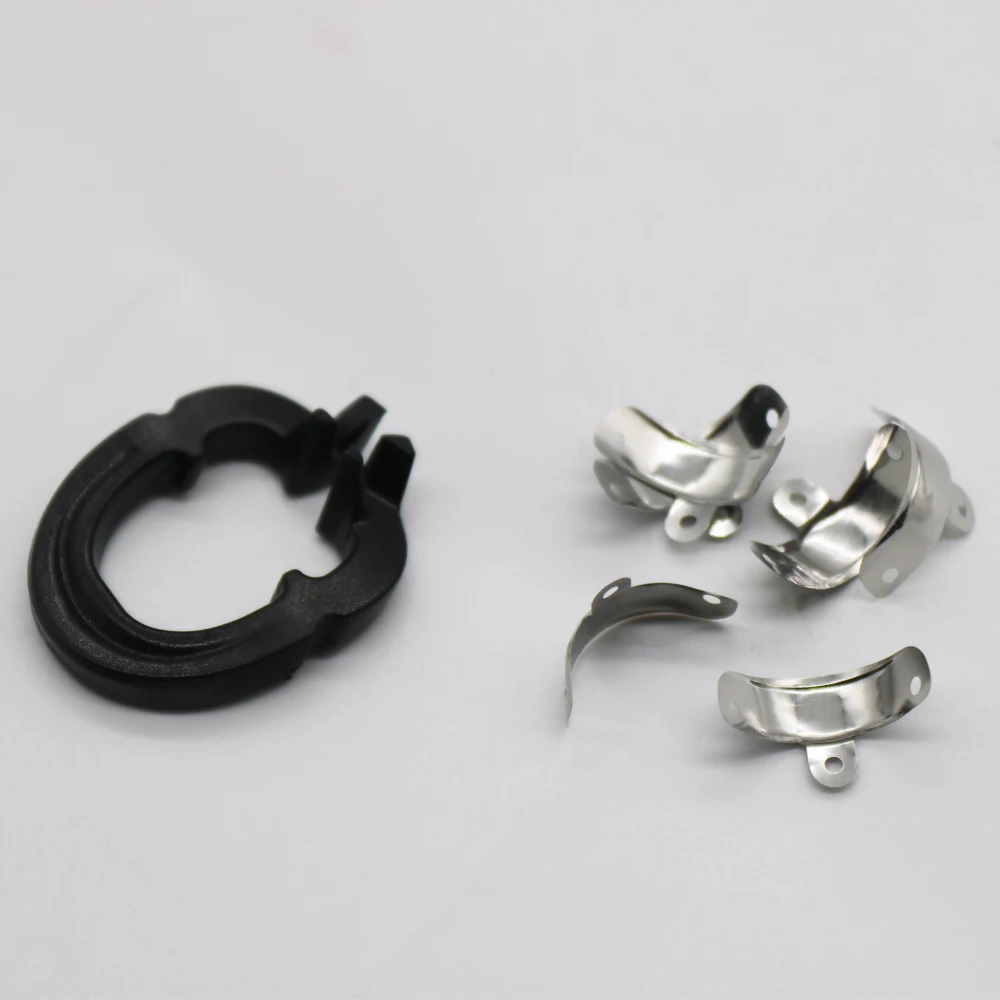 

1 Set Sectional Matrix System Contoured Metal Matrices Matrix Bands 30pcs with 2Pcs Resin Clamping Ring