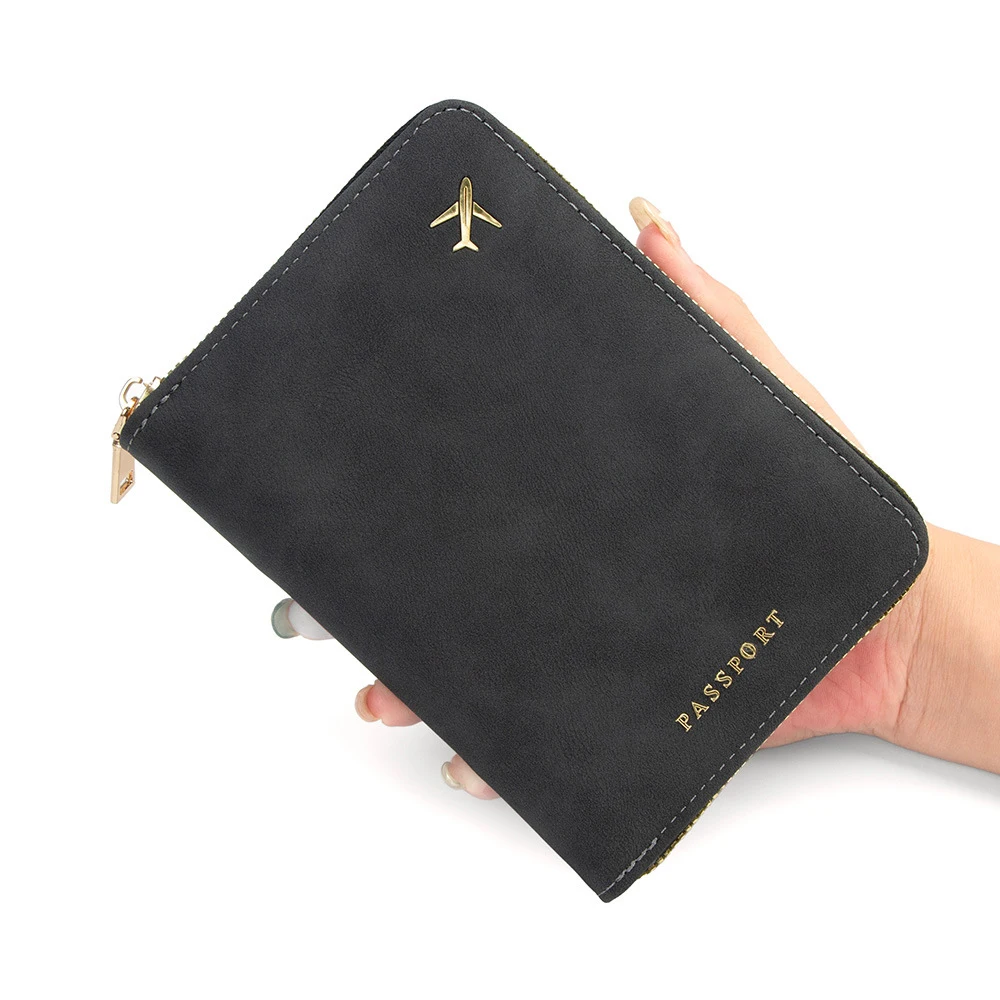 

Держатель для паспорта с защитой от RFID, дорожный кошелек из искусственной кожи, винтажная обложка для паспорта, многофункциональный чехол для кредитных карт, аксессуары для путешествий