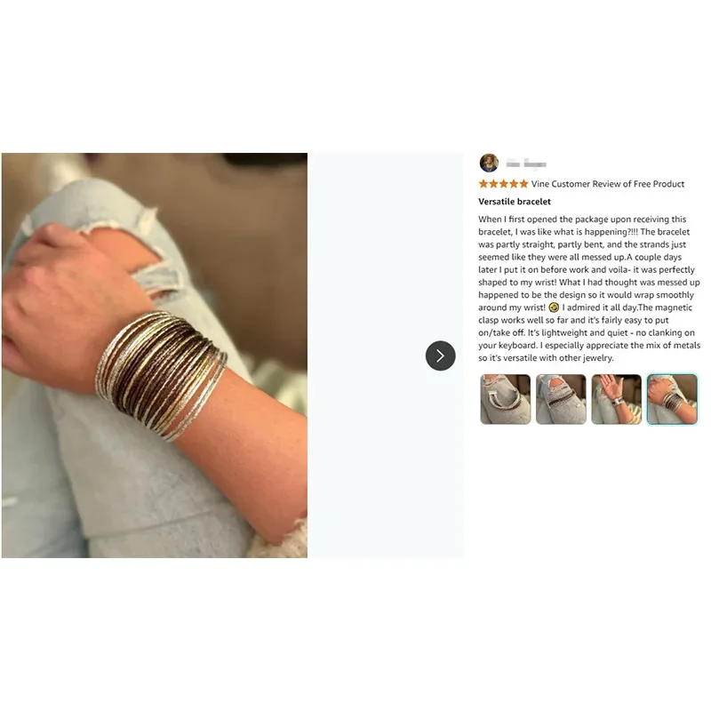 Boho Leather Bangle Bracelets Stackable Layer Wrap Strand Bracelets with Magnetic Clasp Handmade Trendy Jewelry for Women