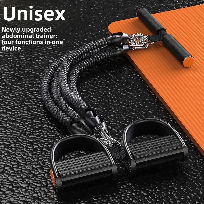 

50-100LBS Pedal Tension Rope Men Abdominal Strengthen Elastic Band Tension Rope Expand Chest Strength Exercise Fitness Equipment