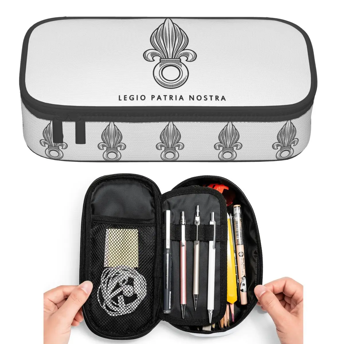 

French Foreign Legion Pencil Cases for Students Pen Box Pencil Bag Large Storage Pencil Pouch Pen Holder