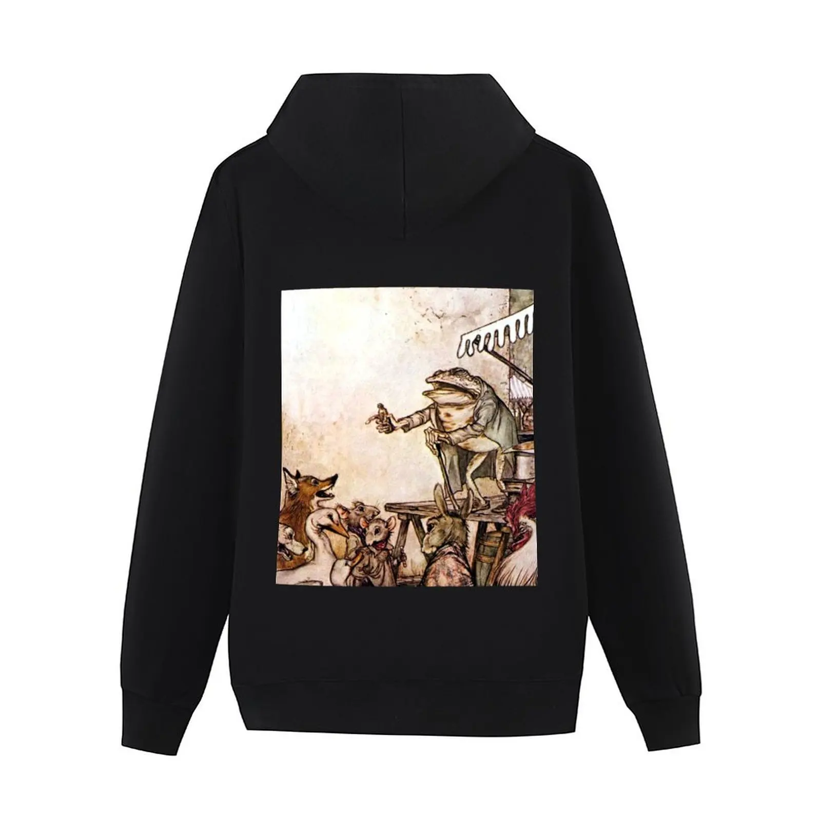 The Quack Frog - Arthur Rackham Hoodie ملابس الخريف الكورية ملابس رجالية ملابس كورية ملابس رجالية بقلنسوة كبيرة الحجم
