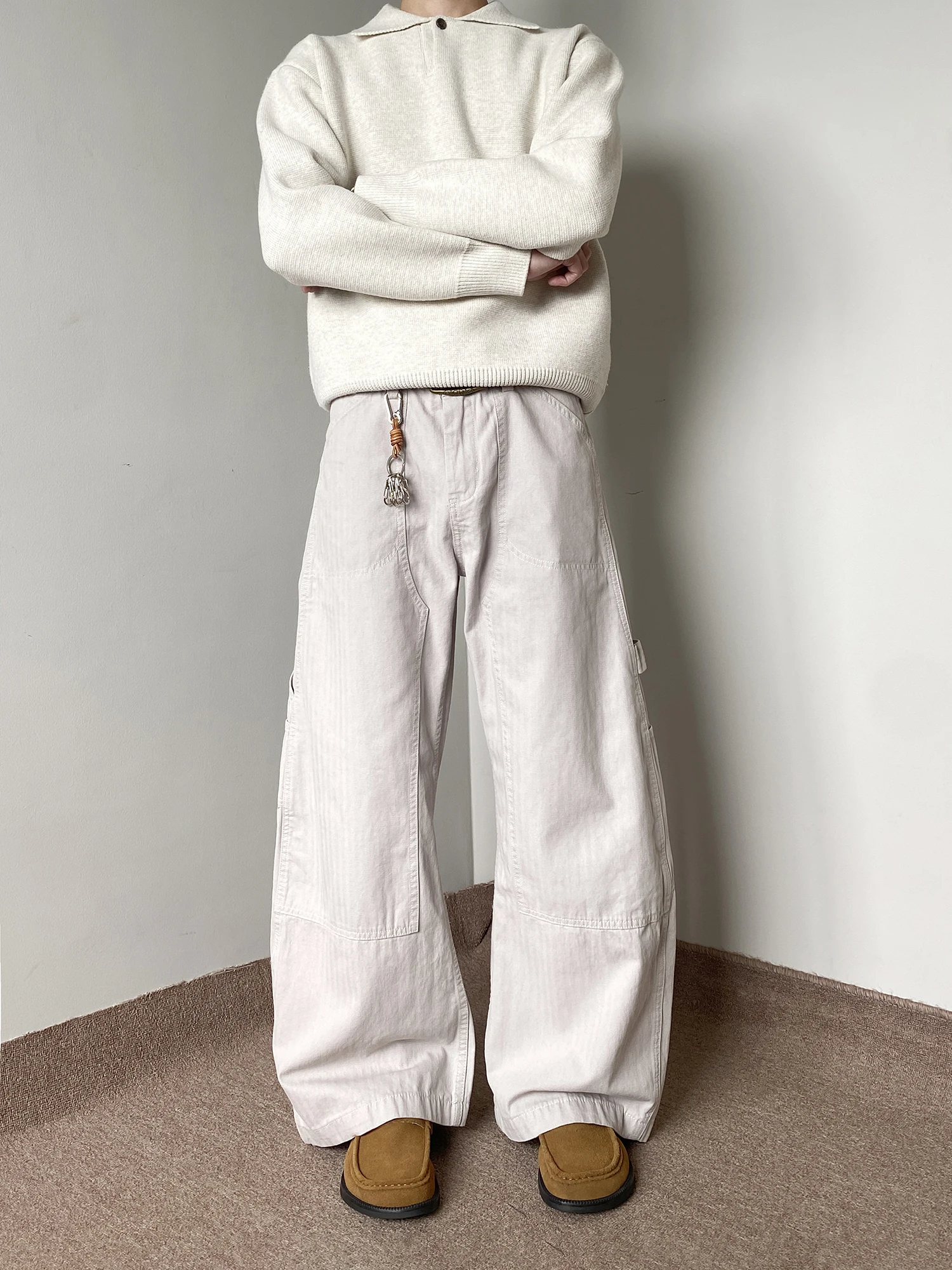

American Retro Street Loose Casual Logging Work Pants Men Women Neutral Old Money Wide Leg Knife Work Pants