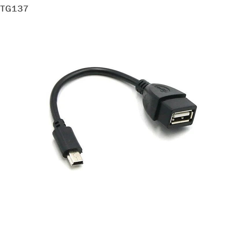 Mini USB Male To USB Female Car OTG Cable Adapter For Video Camera
