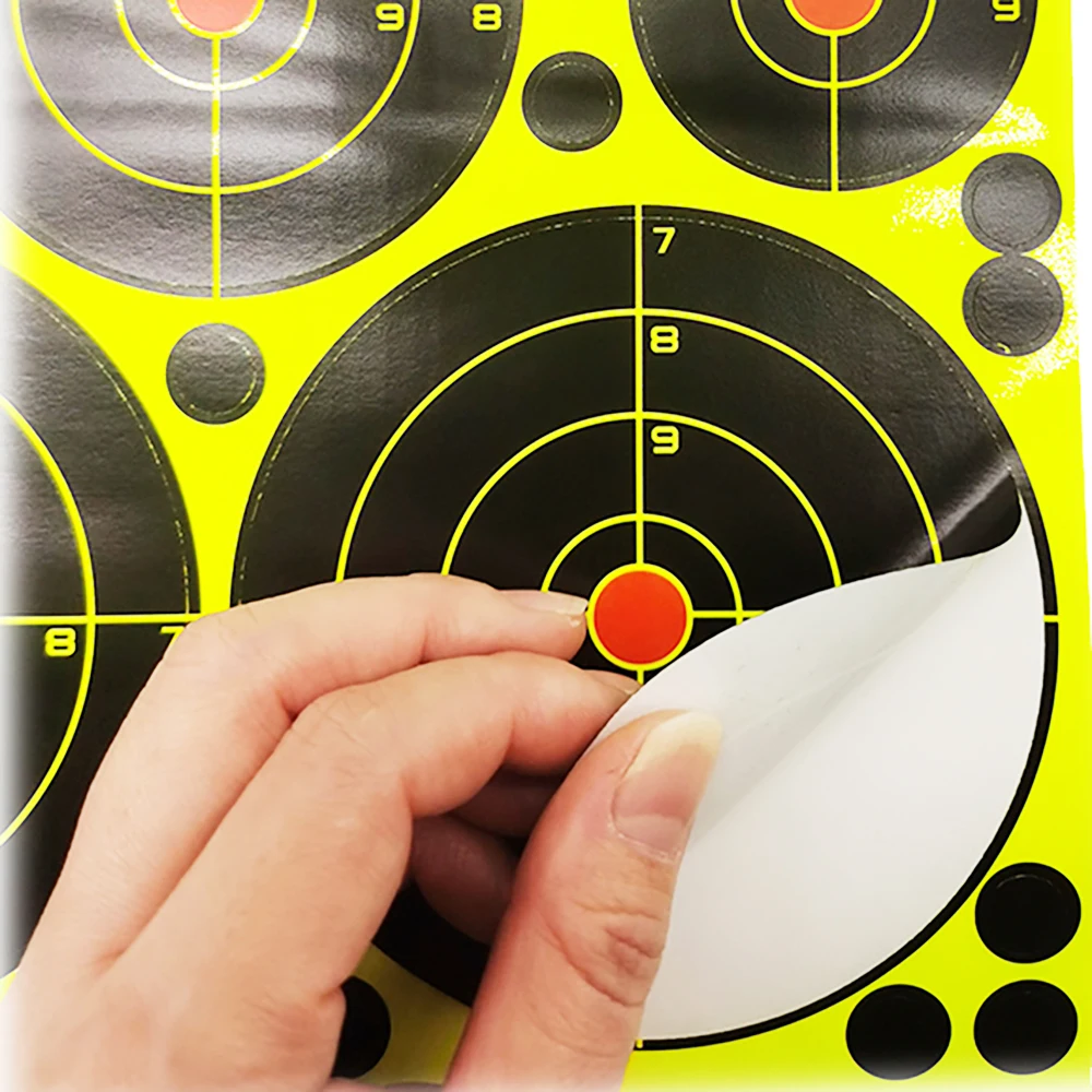 4" X 4，3“X 1, 2"X 2 Self adhesive Splatter & Reactive Shooting targets for Gun-Pistol-Rifle-Airsoft-Pellet Gun- Air rifle.