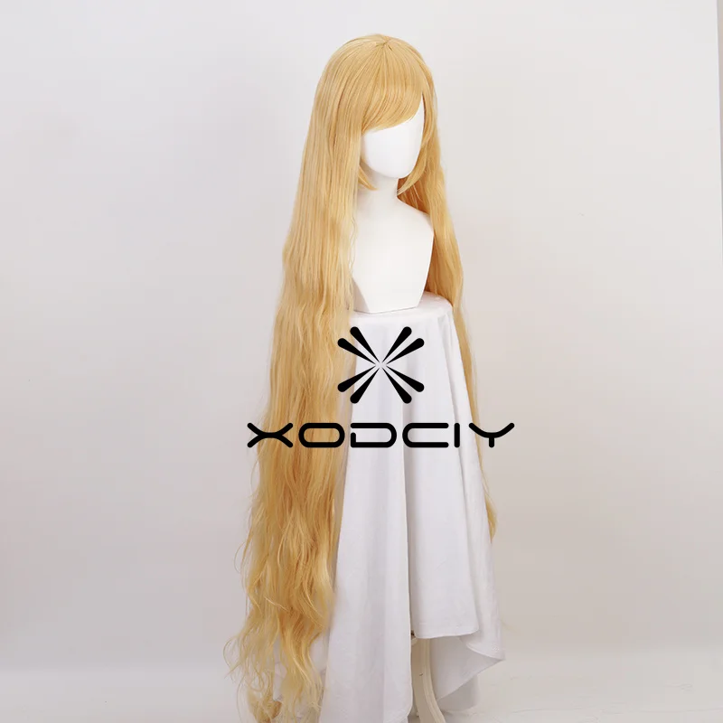 

Victorique De Blois wig 150cm Long Golden Cosplay Wigs Heat Resistance Synthetic Hair + Wig Cap