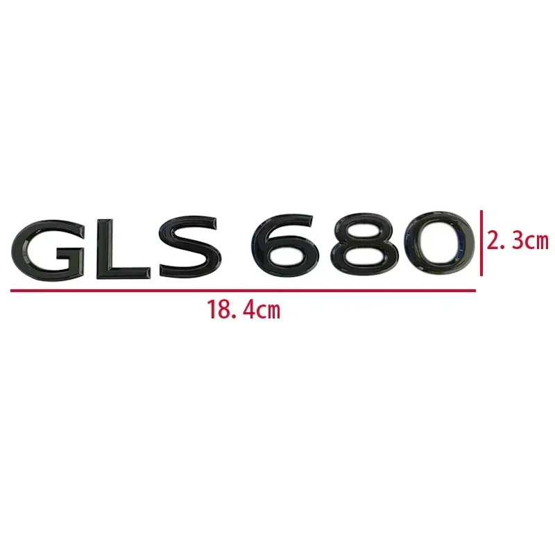 ثلاثية الأبعاد ABS كروم شعار سيارة ملصق شعار شارة الباب ملصق مائي لمرسيدس بنز مايباخ GLS 400 450 480 500 580 600 680 اكسسوارات السيارات #3