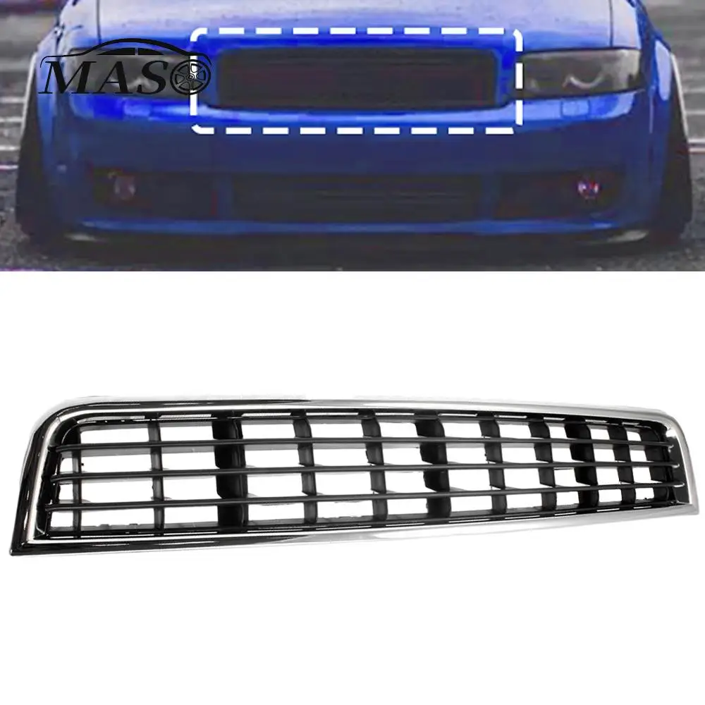 

For Audi A4 B6 Sedan 2002 2003 2004 2005 Front Lower Bumper Center Grille Mesh Center Grill Replacement