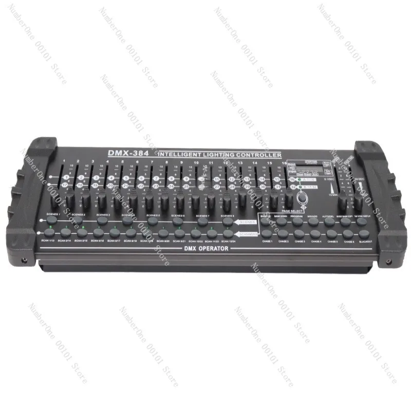 Professional Stage Lighting Console 384A/B, DMX512 Dimming Controller for Beam, PAR & Moving Head Lights