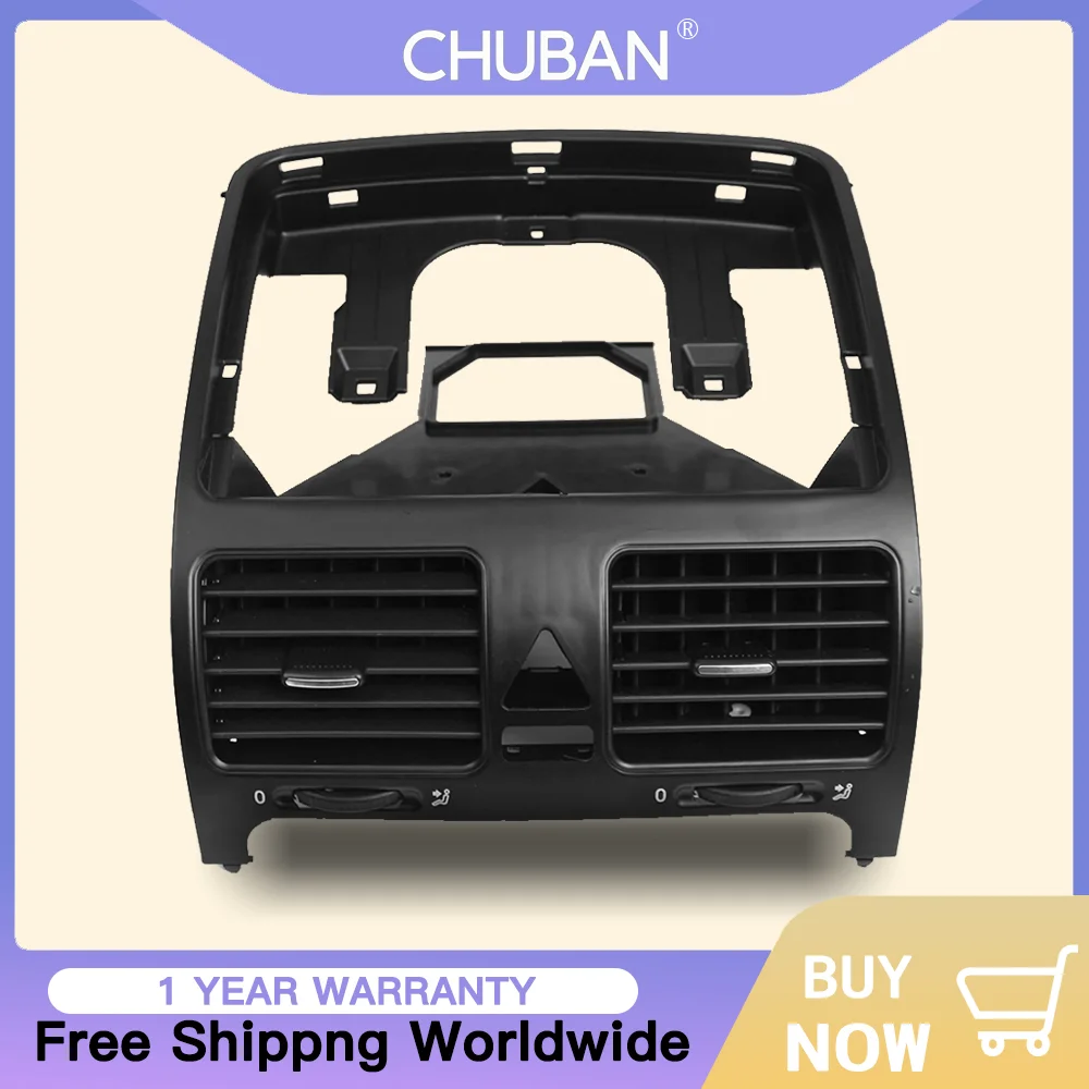 

OEM Style Direct Fit HVAC Ventilation Duct -VW GOLF MK5 GTI JETTA MK5 RABBIT Dashboard Center Air Vent Replacement for 2004-2011