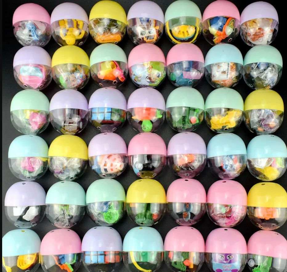 12/24/36 Pcs 32mm-45mm Surprise Capsule Gacha Ball Kids Birthday Party Gift Pinata Filler Easter Carnival Christmas Gift Reward