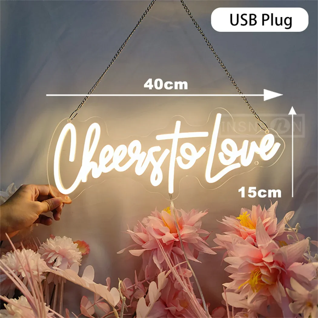 usb mr e mrs neon sign light decoracao de parede decoracao de noivado de casamento led neon signs cheers to love 01