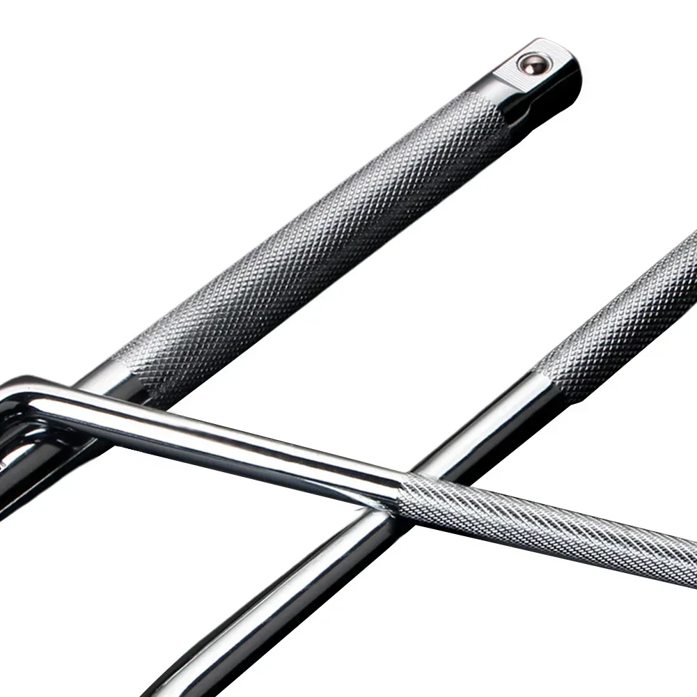 Anti-Slip Chrome Vanádio Extensão de Aço, Chave Soquete Bar Bent, Ferramentas Manuais, Novo, Tipo L, 1/2 ", 1/4", 3/8 ", 1Pc