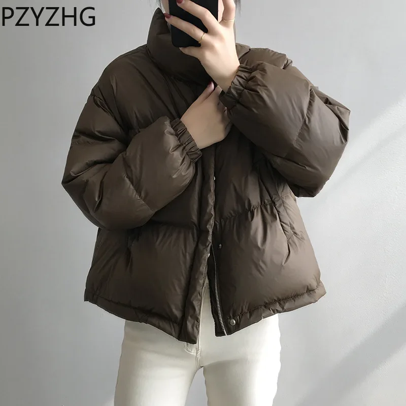 Women 2023 Down Jacket Winter New Korean Version Loose Thickened Bread Jacket Casual Warm Coat Hin Thin All-match