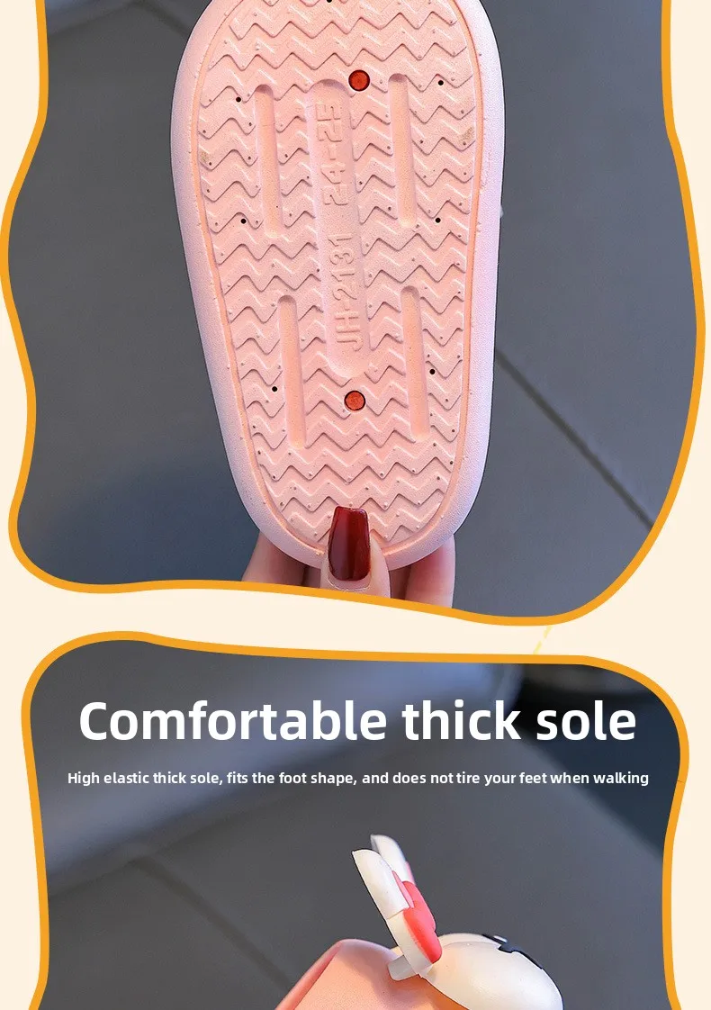 Neue Sommer-Kindersandalen: Rutschfeste, weiche Baby-Slipper für Mädchen und Jungen – Ideal für Strand, Innenbereich und Bad – Eltern-Kind-Sandalen – Detail 12