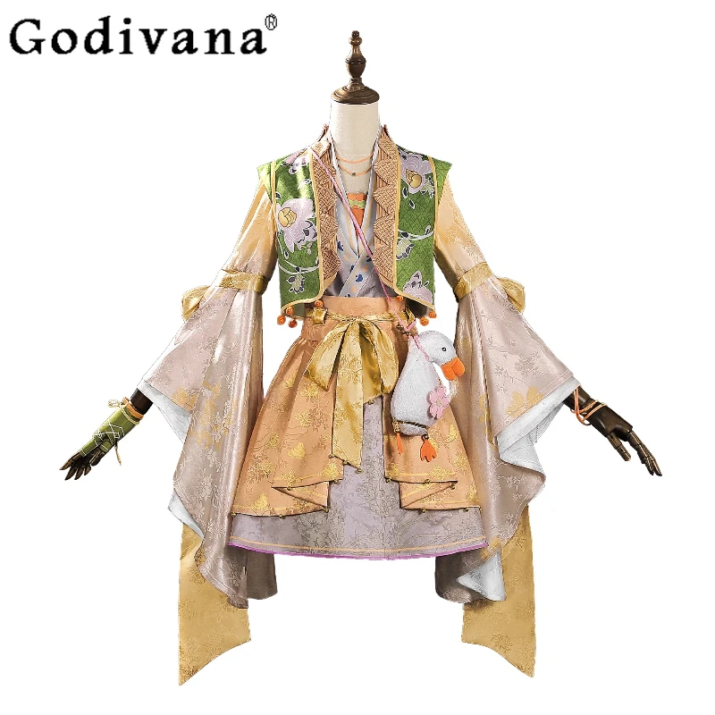 Disfraz de Príncipe bendición oficial del cielo para mujer, traje de Cosplay de animación Hanfu, conjunto de falda de Cosplay antigua para mujer