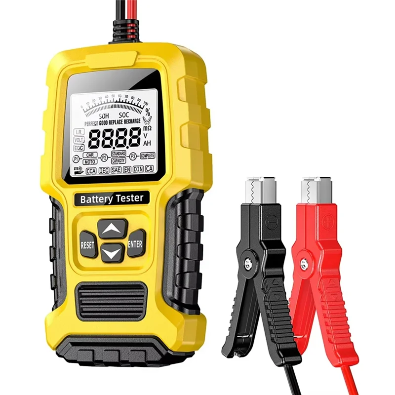 

Портативный тестер аккумуляторной системы автомобиля и мотоцикла 12 В/24 В, инструмент для анализа кривошипа аккумулятора для автомобиля