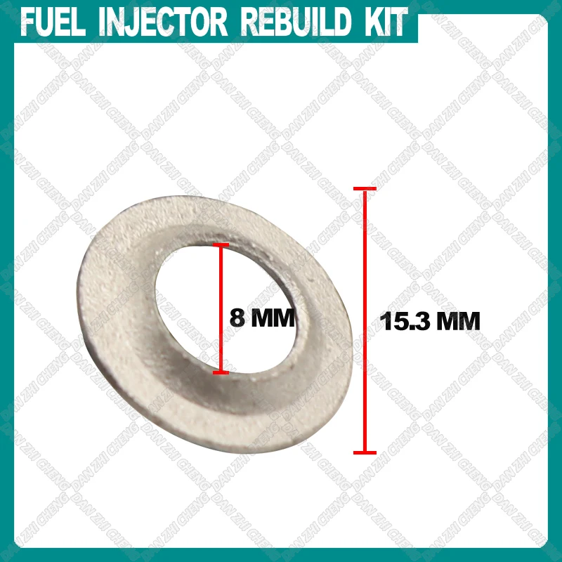 500pieces 15.3mm OD:8mm Fuel Injector Metal seal Repair Kit Gasket Under Injector For EA888 VW Audi Bosch injector 06 H 906 036