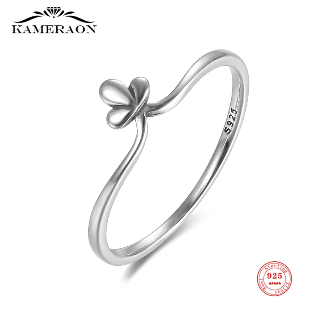 Kameraon Creative  925 Sterling Silver Authentic Stack-able Engagement  Finger Rings For Women Female Original Jewelry 2022