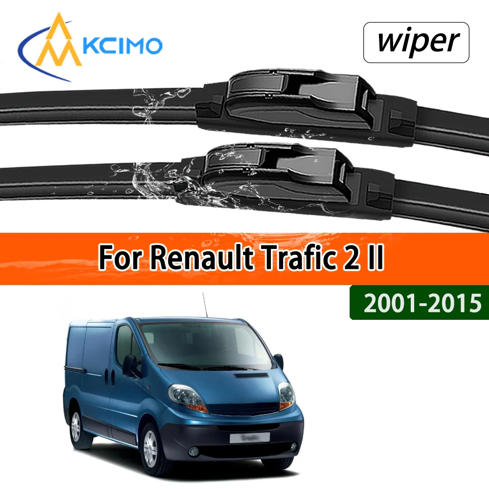 Für Renault Trafic 2 II 2001-2015 Vauxhall Opel Vivaro Front Wischer Klingen Auto Windschutzscheibe Fenster Wischer Zubehör