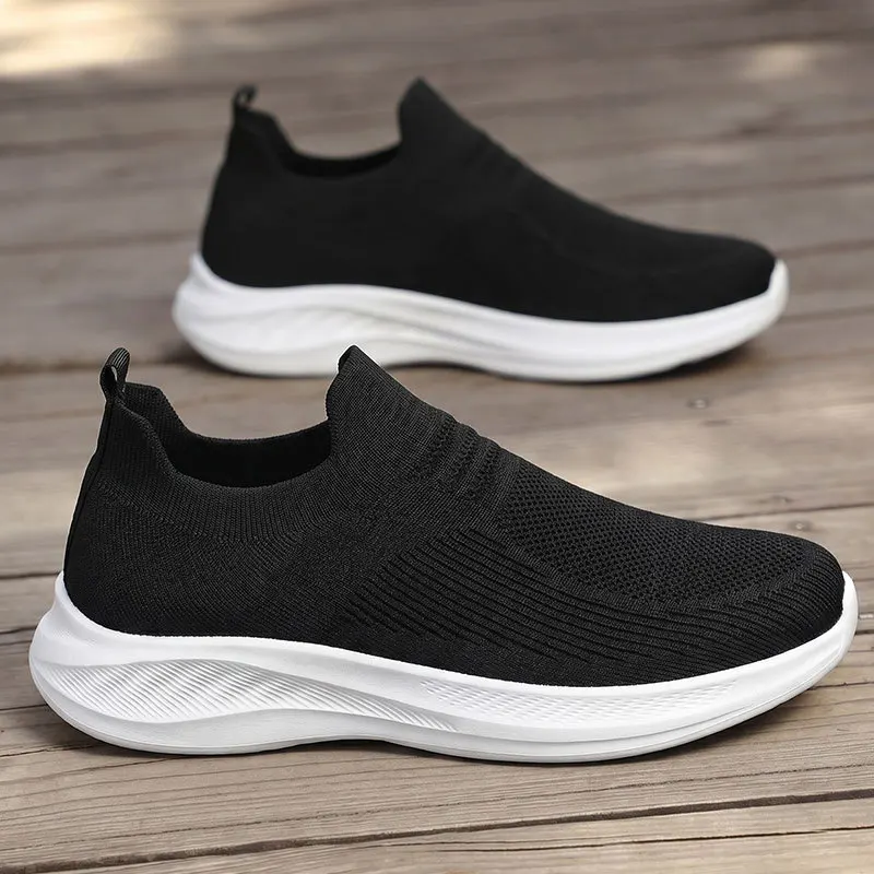 

Men's Walking Shoes Slip On Sneakers Breathable Knit Comfortable Casual Outdoor Sports Fashion Design Easy Wear
